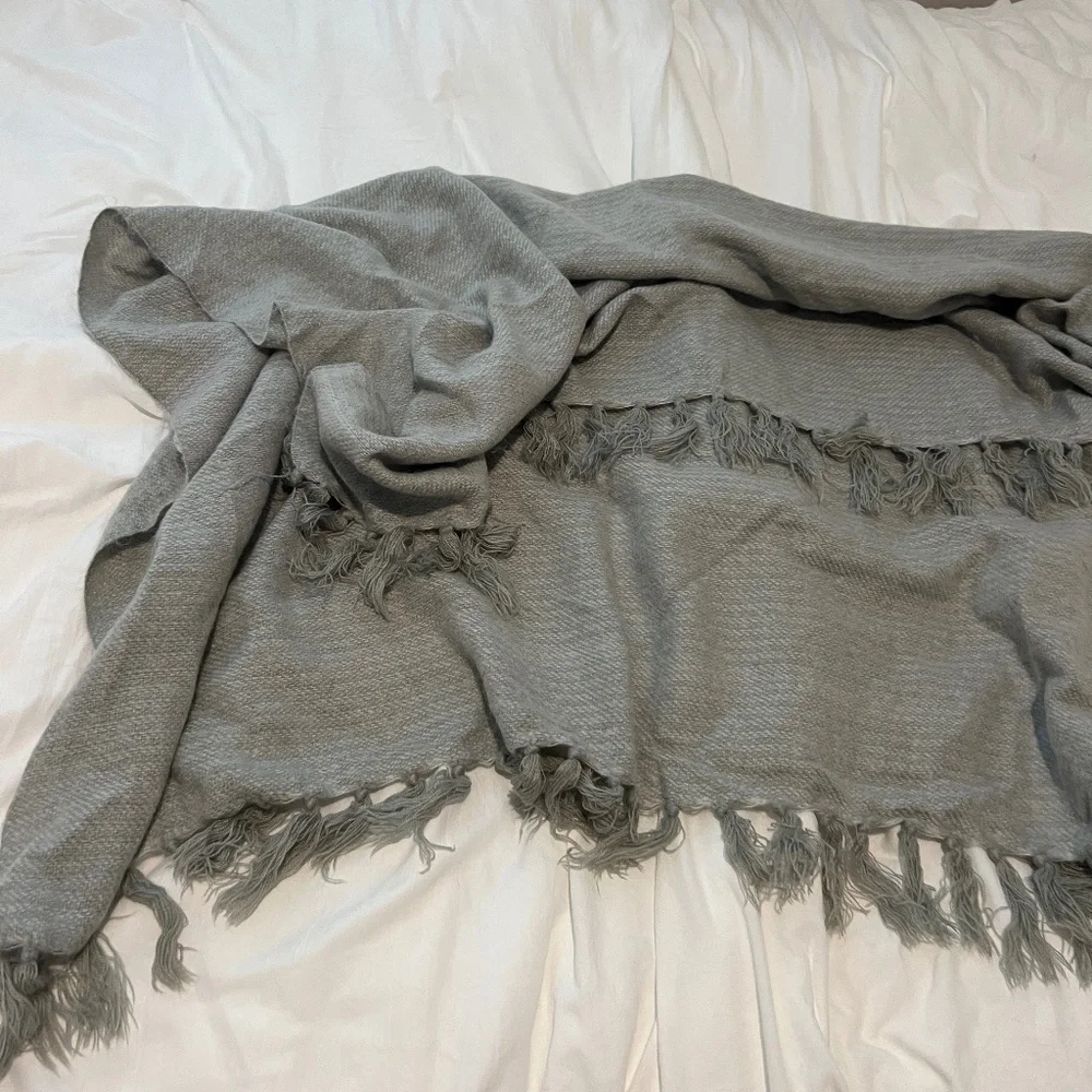 West elm knit throw blanket